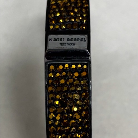 Henri Bendel Bronze Bangle with Swarovski crystals - Picture 1 of 5